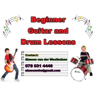 Beginner Guitar and Drum Lessons